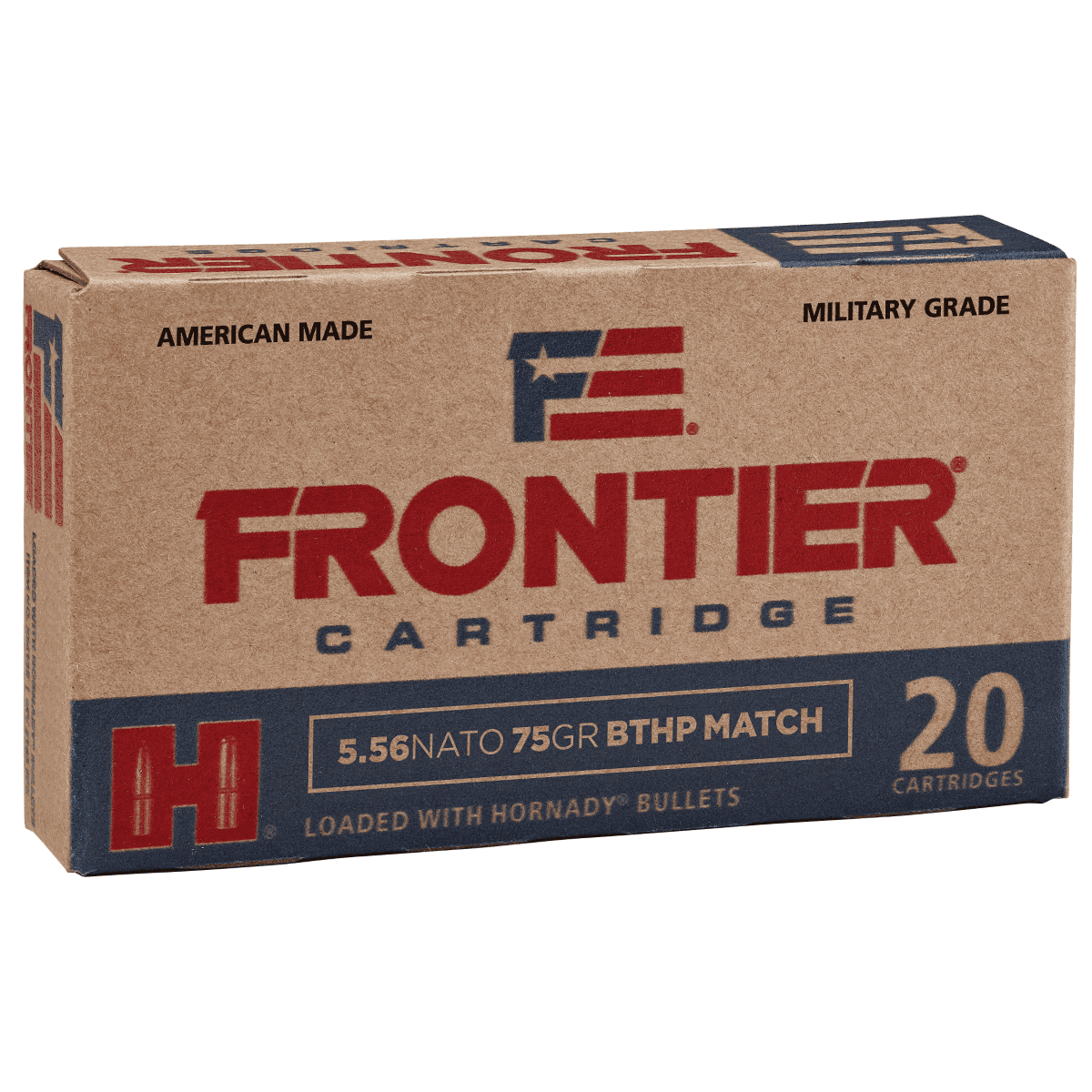 Frontier 5.56 NATO 75 Grain BTHP Match T2 Frontier Ammunition Frontier 5.56 NATO 75 Grain BTHP Match T2 Frontier Ammunition
