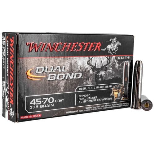 Winchester Ammo S4570DB Dual Bond 45-70 Gov 375 gr Dual Bond 20 Bx/ 10 Cs Winchester Ammo S4570DB Dual Bond 45-70 Gov 375 gr Dual Bond 20 Bx/ 10 Cs