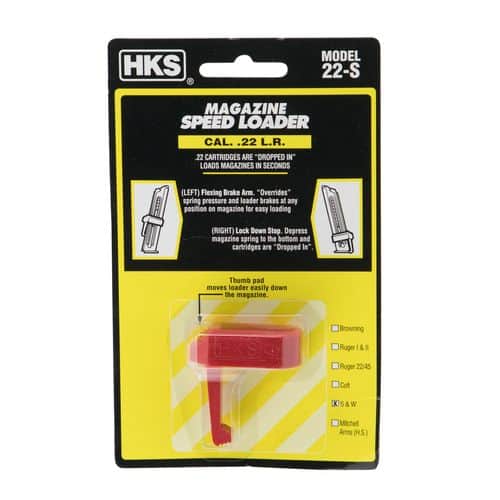HKS 22S Speed Loader S&W 41,422,622,2213,2214 22 LR Red HKS 22S Speed Loader S&W 41,422,622,2213,2214 22 LR Red