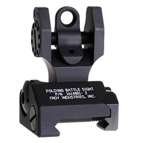 Troy Ind SSIGFBSTTBT00 Dioptic Folding Sight  Rear Black Tritium Troy Ind SSIGFBSTTBT00 Dioptic Folding Sight  Rear Black Tritium