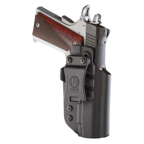 1791 Gunleather TACIWB1911BLKR Tactical Kydex IWB Black Kydex Belt Clip Fits 1911 Government 1791 Gunleather TACIWB1911BLKR Tactical Kydex IWB Black Kydex Belt Clip Fits 1911 Government