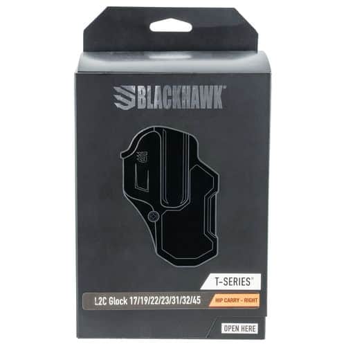 Blackhawk 410700BKR T-Series L2C Black Matte Polymer OWB Fits Glock 17,22,31,34,35,41,47 Right Hand Blackhawk 410700BKR T-Series L2C Black Matte Polymer OWB Fits Glock 17,22,31,34,35,41,47 Right Hand