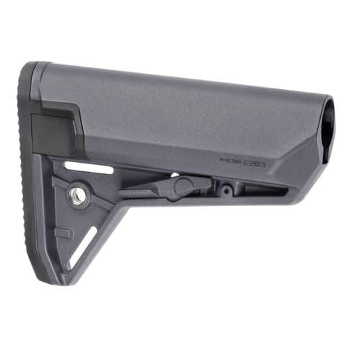 Magpul MAG653-GRY MOE SL-S Mil-Spec Carbine Buttstock AR-15/M16/M4 Reinforced Polymer Gray Collapsible Magpul MAG653-GRY MOE SL-S Mil-Spec Carbine Buttstock AR-15/M16/M4 Reinforced Polymer Gray Collapsible