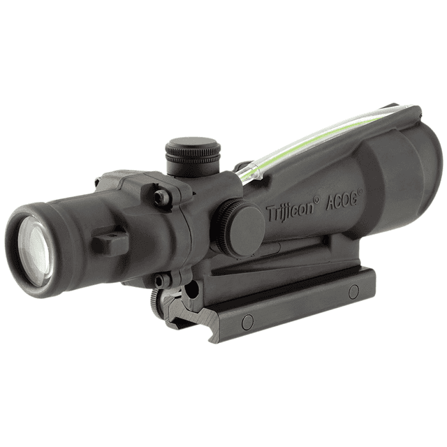 Trijicon 100156 ACOG 3.5x 35mm Obj 28.9 ft @ 100 yds FOV Black Matte Dual Illuminated Horseshoe 223 Ballistic Green Trijicon 100156 ACOG 3.5x 35mm Obj 28.9 ft @ 100 yds FOV Black Matte Dual Illuminated Horseshoe 223 Ballistic Green