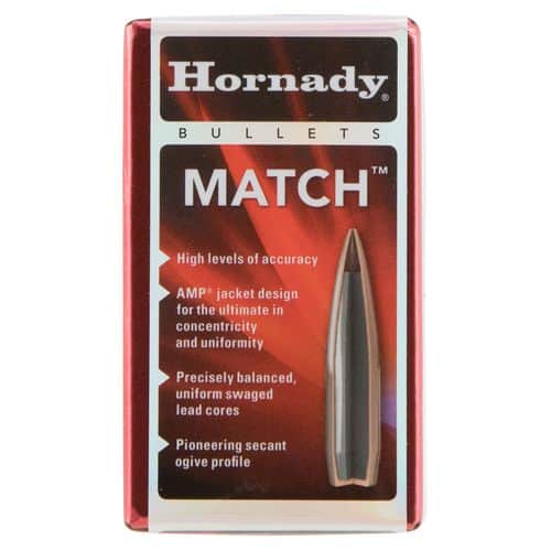 Hornady 27200 Match with Cannelure 270 Caliber .277 110 GR Boat Tail Hollow Point 100 Box Hornady 27200 Match with Cannelure 270 Caliber .277 110 GR Boat Tail Hollow Point 100 Box