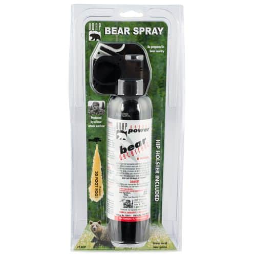 UDAP 15HP Magnum Bear Spray with Hip Holster 260gr OC Pepper Up to 35 ft Range UDAP 15HP Magnum Bear Spray with Hip Holster 260gr OC Pepper Up to 35 ft Range