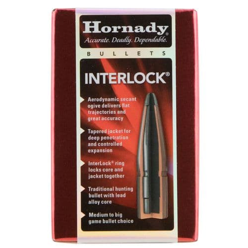 Hornady 4503 InterLock 45 Caliber .458 350 GR Flat Point 50 Box Hornady 4503 InterLock 45 Caliber .458 350 GR Flat Point 50 Box