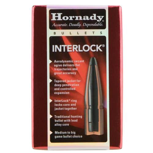 Hornady 4503 InterLock 45 Caliber .458 350 GR Flat Point 50 Box Hornady 4503 InterLock 45 Caliber .458 350 GR Flat Point 50 Box