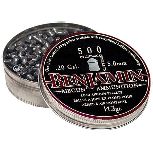 Benjamin P50 Cylindrical Pellets .20 Pellet Lead Pointed Hunting Pellet 500 Benjamin P50 Cylindrical Pellets .20 Pellet Lead Pointed Hunting Pellet 500