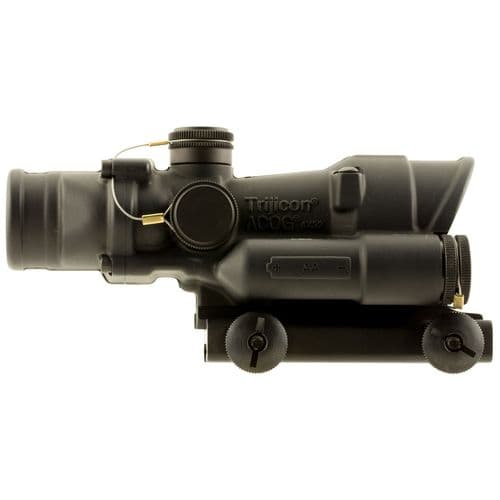 Trijicon 100432 ACOG 4x 32mm Obj 36.6 ft @ 100 yds FOV Black Matte Finish Illuminated Crosshair 300 Blk Green Trijicon 100432 ACOG 4x 32mm Obj 36.6 ft @ 100 yds FOV Black Matte Finish Illuminated Crosshair 300 Blk Green