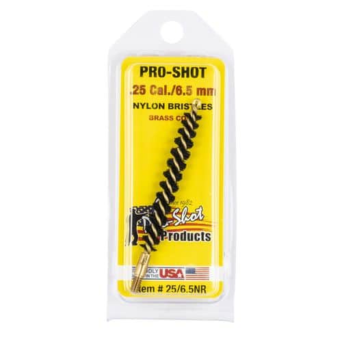 Pro-Shot 25/6.5NR Rifle Bore Brush .25 Cal/6.5mm Brass Core Nylon Bristle Pro-Shot 25/6.5NR Rifle Bore Brush .25 Cal/6.5mm Brass Core Nylon Bristle