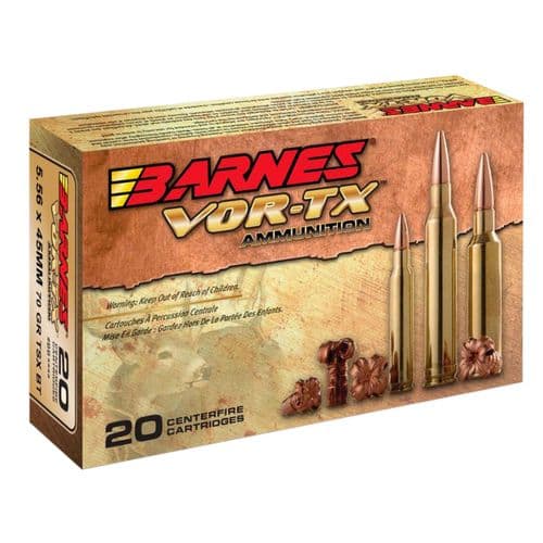 Barnes Bullets 31191 VOR-TX Rifle 5.56x45mm 70 gr TSX Boat Tail 20 Bx/ 10 Cs Barnes Bullets 31191 VOR-TX Rifle 5.56x45mm 70 gr TSX Boat Tail 20 Bx/ 10 Cs