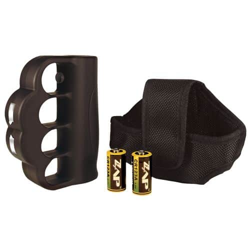 Zap ZAPBK950 Blast Knuckles Stun Gun/Brass Knuckles Portable 12.5 oz Contact Black Zap ZAPBK950 Blast Knuckles Stun Gun/Brass Knuckles Portable 12.5 oz Contact Black