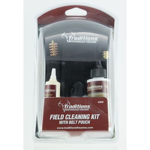 Traditions A3859 Field Cleaning Kit W/Belt Pouch 50 Cal Bronze Traditions A3859 Field Cleaning Kit W/Belt Pouch 50 Cal Bronze
