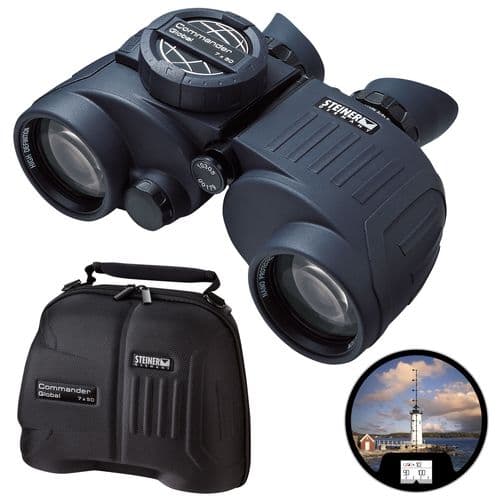 Steiner 4961 Commander Global 7x 50mm 392 ft @ 1000 yds FOV Black Steiner 4961 Commander Global 7x 50mm 392 ft @ 1000 yds FOV Black