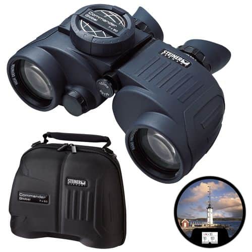 Steiner 4961 Commander Global 7x 50mm 392 ft @ 1000 yds FOV Black Steiner 4961 Commander Global 7x 50mm 392 ft @ 1000 yds FOV Black