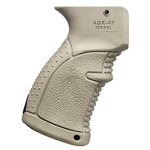 FAB DEFENSE FX-AGR47T AGR-47 Ergonomic Pistol Grip AK-47/74 Polymer with Over-Molded Rubber Tan FAB DEFENSE FX-AGR47T AGR-47 Ergonomic Pistol Grip AK-47/74 Polymer with Over-Molded Rubber Tan