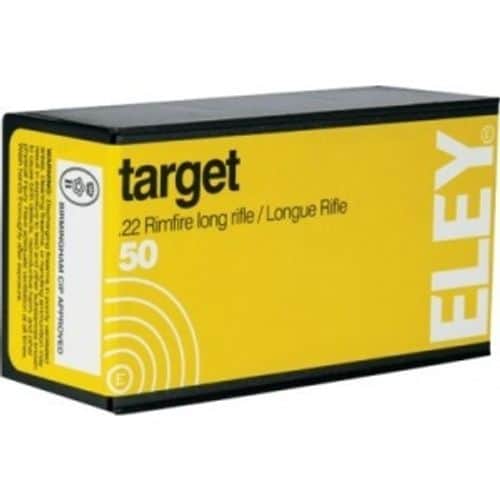 Eley Target .22 LR 40 Grain Lead Round Nose 50 Round Box Eley Target .22 LR 40 Grain Lead Round Nose 50 Round Box
