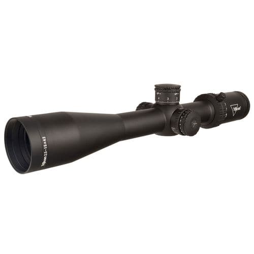 Trijicon 2900034 Credo 2.5-15x 42mm Obj 41.20-6.90 ft @ 100 yds FOV 30mm Tube Matte Black Finish Illuminated Red MRAD Center Dot Trijicon 2900034 Credo 2.5-15x 42mm Obj 41.20-6.90 ft @ 100 yds FOV 30mm Tube Matte Black Finish Illuminated Red MRAD Center Dot