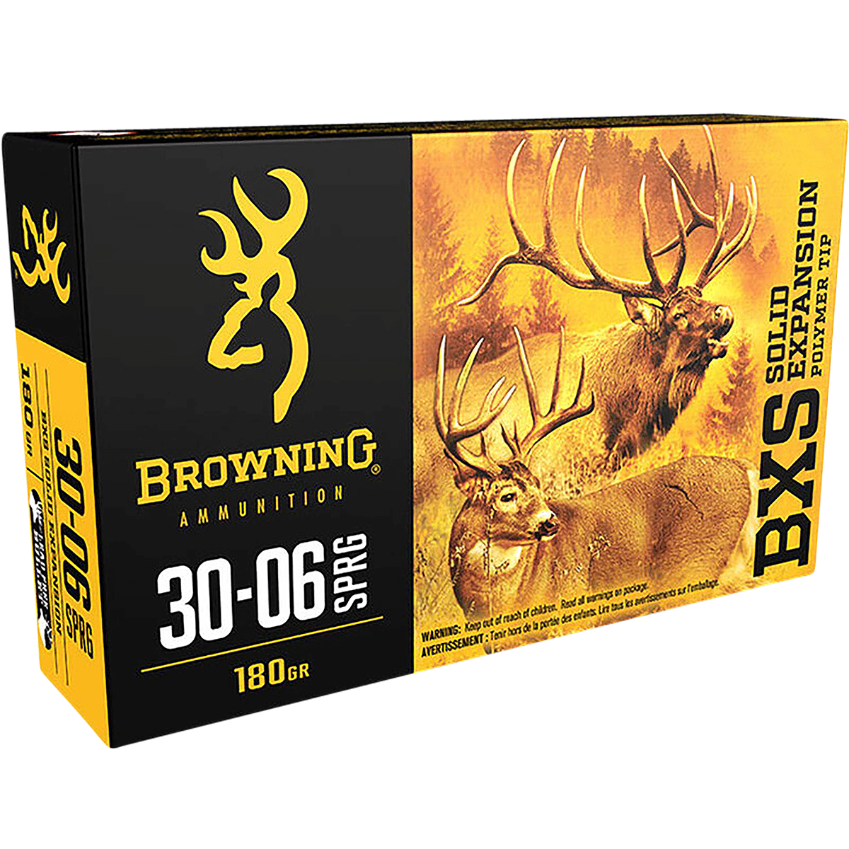 Browning Ammo B192430061 BXS 30-06 Springfield 180 gr Terminal Tip 20 Bx/ 10 Cs Browning Ammo B192430061 BXS 30-06 Springfield 180 gr Terminal Tip 20 Bx/ 10 Cs