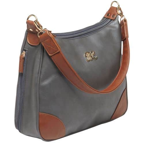 Bulldog BDP018 Hobo Style Purse Shoulder Universal Handgun Leather Gray/Tan Bulldog BDP018 Hobo Style Purse Shoulder Universal Handgun Leather Gray/Tan