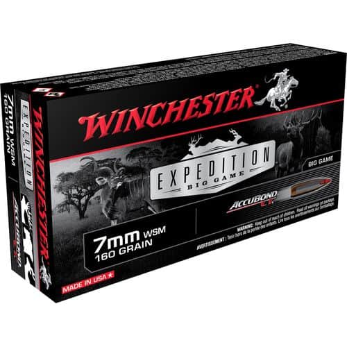 Winchester Ammo S7MMWSMCT Expedition Big Game 7mm WSM 160 gr AccuBond CT 20 Bx/ 10 Cs Winchester Ammo S7MMWSMCT Expedition Big Game 7mm WSM 160 gr AccuBond CT 20 Bx/ 10 Cs