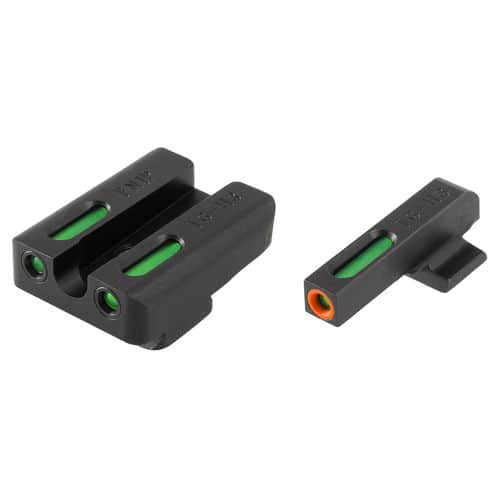Truglo TG13FN3PC Brite-Site TFX Pro Day/Night Sights FNX 45 Tritium/Fiber Optic Green w/Orange Outline Front U-Notch Green Rear Black Truglo TG13FN3PC Brite-Site TFX Pro Day/Night Sights FNX 45 Tritium/Fiber Optic Green w/Orange Outline Front U-Notch Green Rear Black