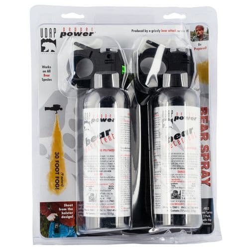 UDAP BS2 Bear Spray 2 Pack OC Pepper 30 ft Range UDAP BS2 Bear Spray 2 Pack OC Pepper 30 ft Range