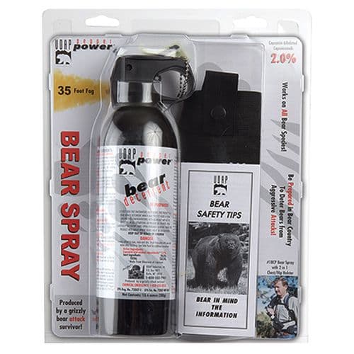 UDAP 18CP Magnum Bear Spray with Chest Holster 308gr OC Pepper Up to 35 ft Range UDAP 18CP Magnum Bear Spray with Chest Holster 308gr OC Pepper Up to 35 ft Range