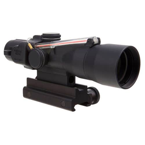 Trijicon 400164 ACOG 3x 30mm Obj 19.3 ft @ 100 yds FOV Black Finish Dual Illuminated Crosshair 300 Blk Ballistic Red Trijicon 400164 ACOG 3x 30mm Obj 19.3 ft @ 100 yds FOV Black Finish Dual Illuminated Crosshair 300 Blk Ballistic Red