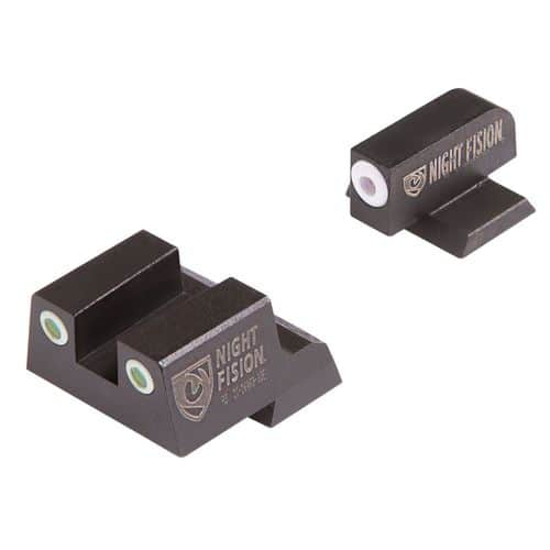 Night Fision CNK026003WGW Night Sight Set Square Century Canik TP9SFx/TP9SFL Green Tritium w/White Outline Green w/White Outline Black Night Fision CNK026003WGW Night Sight Set Square Century Canik TP9SFx/TP9SFL Green Tritium w/White Outline Green w/White Outline Black