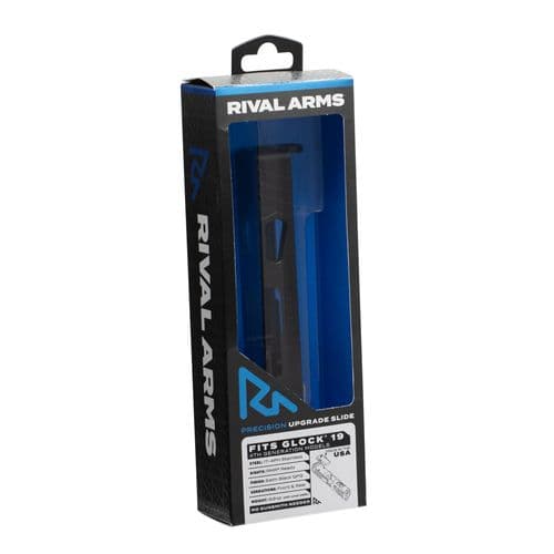 RIVAL ARMS RA10G204A Precision Slide RMR Ready Compatible with Glock 19 Gen 4 17-4 Stainless Steel Black RIVAL ARMS RA10G204A Precision Slide RMR Ready Compatible with Glock 19 Gen 4 17-4 Stainless Steel Black