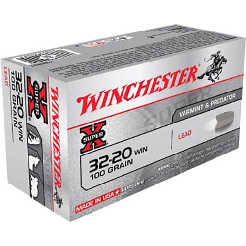 Winchester Ammo Super X 32-20 Win 100 gr Lead - X32201 Winchester Ammo Super X 32-20 Win 100 gr Lead - X32201
