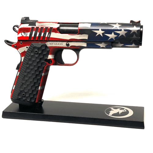 NIGHTHAWK CUSTOM TROOPER 45 ACP GOVT. CAPT. AMERICA FINISH NIGHTHAWK CUSTOM TROOPER 45 ACP GOVT. CAPT. AMERICA FINISH