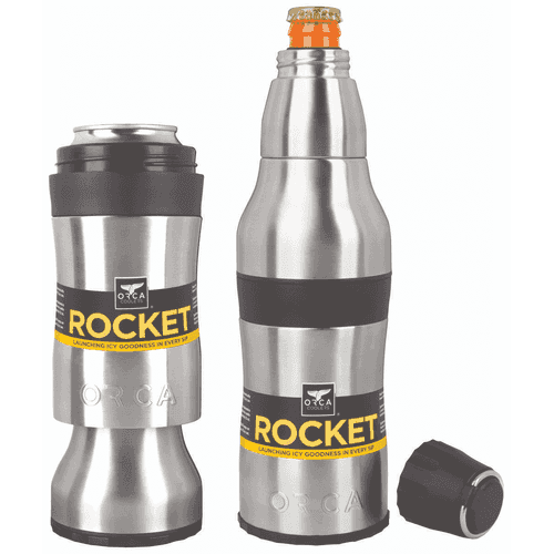 Orca Rocket 12oz Vacuum Insulated Drink Holder Stainless Steel Orca Rocket 12oz Vacuum Insulated Drink Holder Stainless Steel