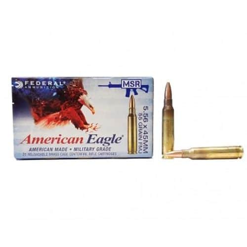 Federal LAKE CITY 5.56 55GR FMJ Boat Tail 20RDS Federal LAKE CITY 5.56 55GR FMJ Boat Tail 20RDS
