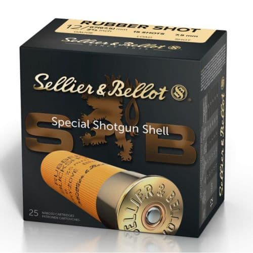 Sellier & Bellot Ammunition 12GA Rubber Buck Shot - 25rds Sellier & Bellot Ammunition 12GA Rubber Buck Shot - 25rds