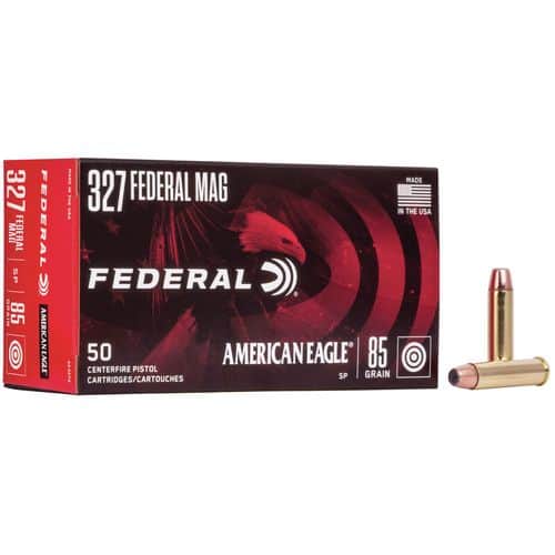 Federal American Eagle .327 Federal Magnum Ammunition 50 Rounds JSP 85 Grains Federal American Eagle .327 Federal Magnum Ammunition 50 Rounds JSP 85 Grains