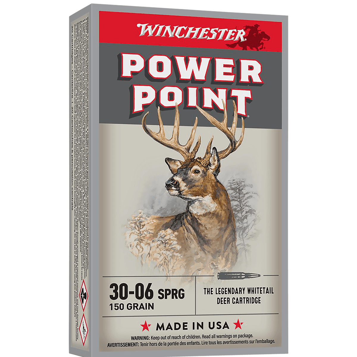 Winchester Power-Point 30-06 Springfield 150 gr Power-Point (PP) Hunting Ammo Winchester Power-Point 30-06 Springfield 150 gr Power-Point (PP) Hunting Ammo