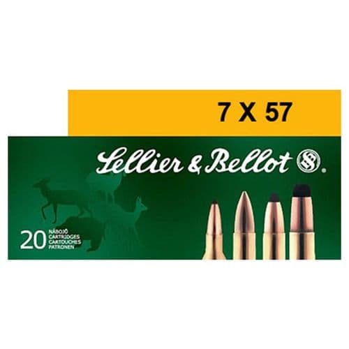 Sellier & Bellot 7x57mm Mauser Rifle Ammo 140gr Soft Point Sellier & Bellot 7x57mm Mauser Rifle Ammo 140gr Soft Point