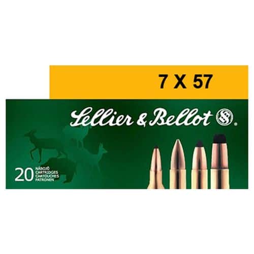 Sellier & Bellot 7x57mm Mauser Rifle Ammo 140gr Soft Point Sellier & Bellot 7x57mm Mauser Rifle Ammo 140gr Soft Point