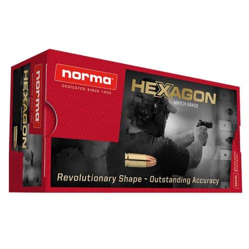 Norma Match Grade Ammunition 357 Magnum 180 Grain Hexagon Box of 50 Norma Match Grade Ammunition 357 Magnum 180 Grain Hexagon Box of 50