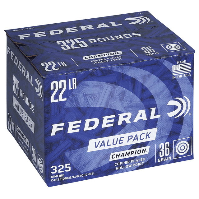 Federal 725 Champion Value Pack 22 LR 36 gr Rimfire Ammo Federal 725 Champion Value Pack 22 LR 36 gr Rimfire Ammo