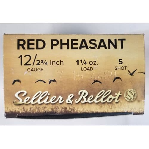 Sellier & Bellot Red Pheasant 12GA - 2 3/4 - 1 1/4oz - #5 Sellier & Bellot Red Pheasant 12GA - 2 3/4 - 1 1/4oz - #5