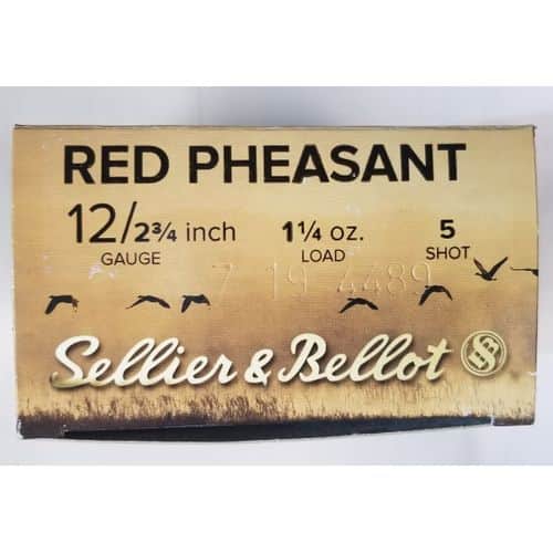 Sellier & Bellot Red Pheasant 12GA - 2 3/4 - 1 1/4oz - #5 Sellier & Bellot Red Pheasant 12GA - 2 3/4 - 1 1/4oz - #5