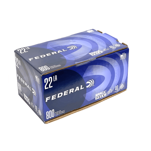 Federal 22LR 40gr 800rd Range Pack Lead Round Nose Federal 22LR 40gr 800rd Range Pack Lead Round Nose