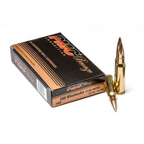 PMC Bronze .308 WIN 147 Grain FMJ 20 Round Box PMC Bronze .308 WIN 147 Grain FMJ 20 Round Box