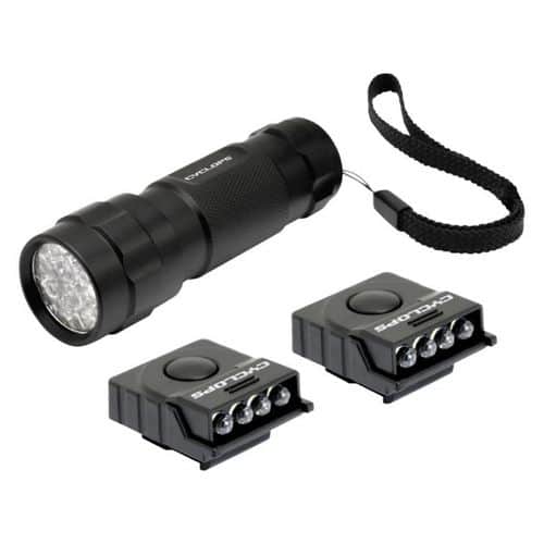 Cyclops LED Flashlight Plus Hat Clips Utility Light Value Kit Cyclops LED Flashlight Plus Hat Clips Utility Light Value Kit