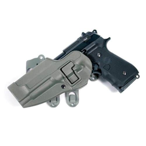 Blackhawk Beretta 92/96 Serpa Holster w/ STRIKE Platform Foliage Green Left Hand Blackhawk Beretta 92/96 Serpa Holster w/ STRIKE Platform Foliage Green Left Hand