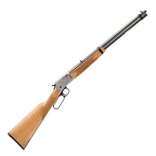 Browning 024127103 BL-22 22 Short 15+1 20" Polished Blued Barrel, Satin Nickel Receiver, Gloss AAA Maple/ Fixed Checkered Stock, Right Hand Browning 024127103 BL-22 22 Short 15+1 20" Polished Blued Barrel, Satin Nickel Receiver, Gloss AAA Maple/ Fixed Checkered Stock, Right Hand